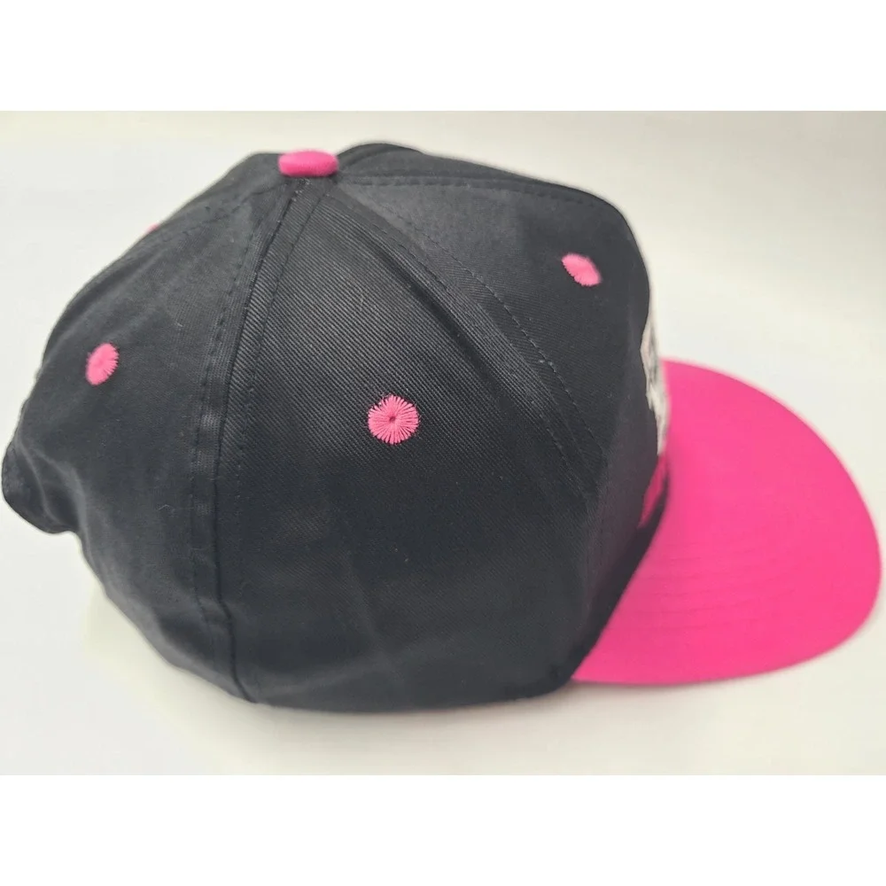 Vintage Exide Batteries Racing Team‎ Snapback Hat Cap Cotton 90s Men Black Pink